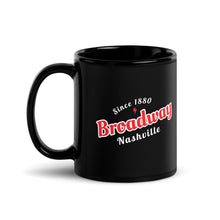 Load image into Gallery viewer, Black Broadway in Red Nashville Glossy Mug