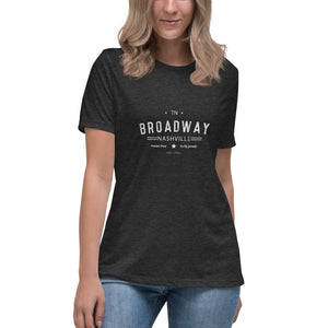 Vintage Broadway Nashville Tn Women's Relaxed T-Shirt
