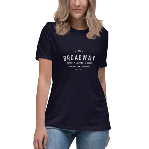 Vintage Broadway Nashville Tn Women's Relaxed T-Shirt